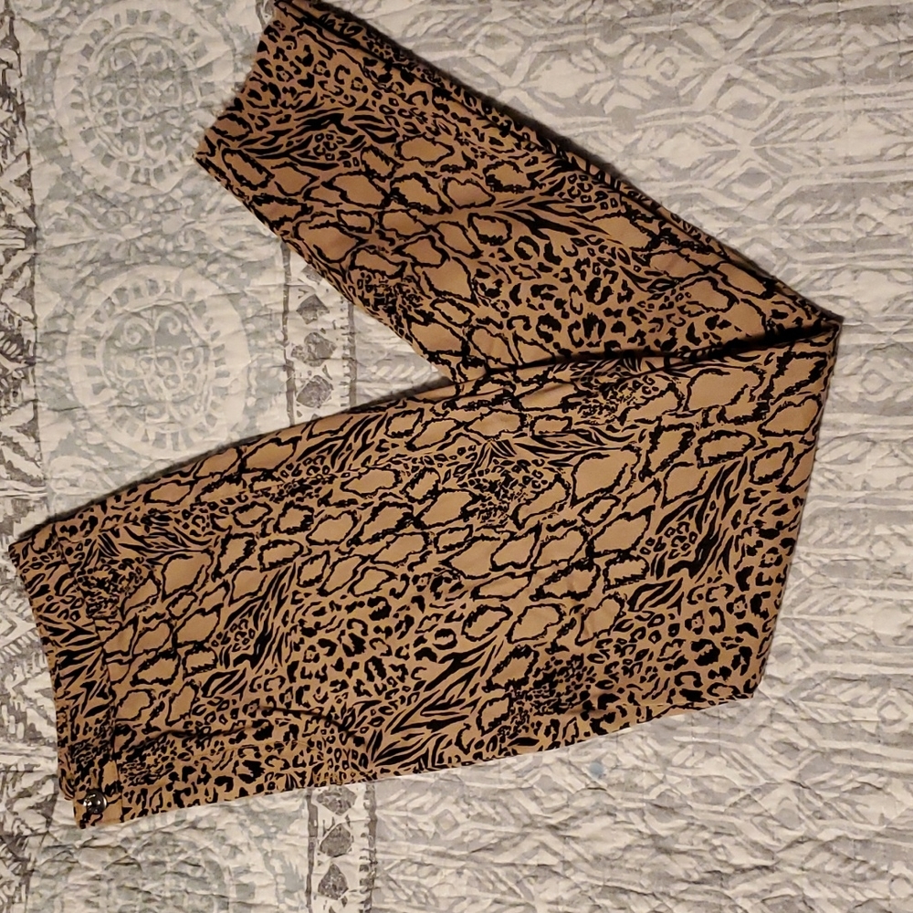 H&M animal print jeggings